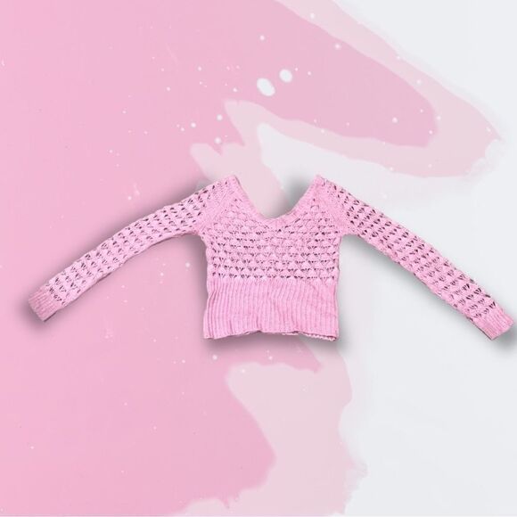 EUC Vintage 90’s y2k Smudge sweater in pink sz XL - Picture 11 of 14
